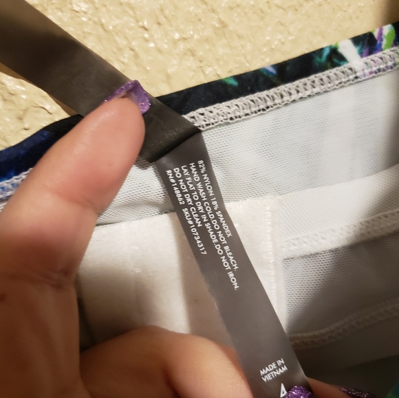 Torrid Swimsuit Tropical Corset‎ Tie Front Size 4 - Picture 11 of 11